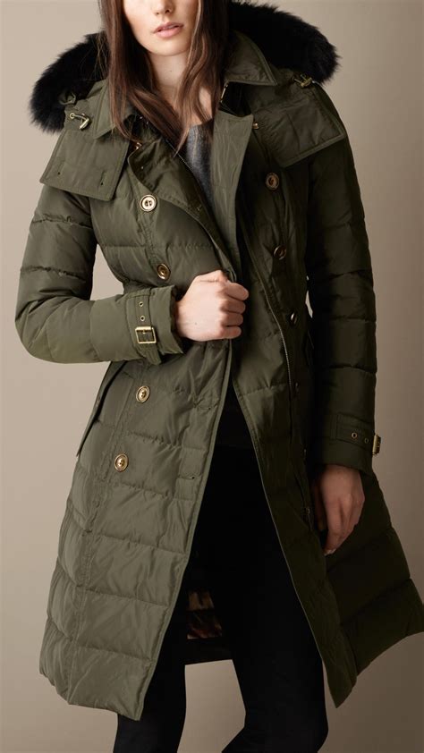 burberry womens down coat